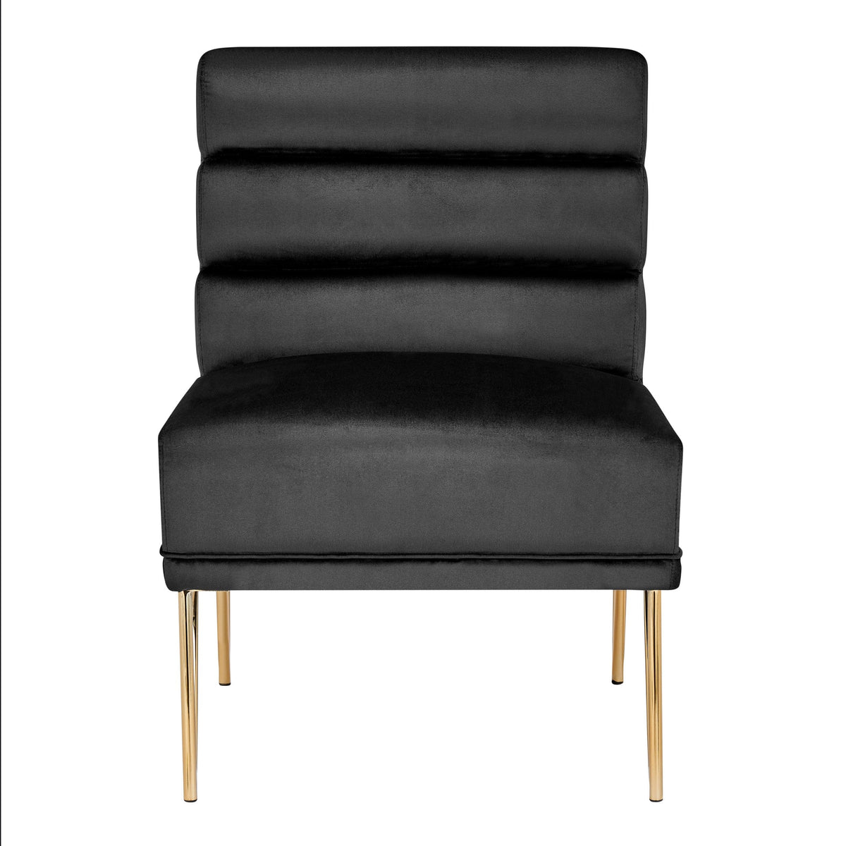 Iconic Home Cali Velvet Slipper Accent Chair 
