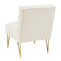 Iconic Home Cali Velvet Slipper Accent Chair 