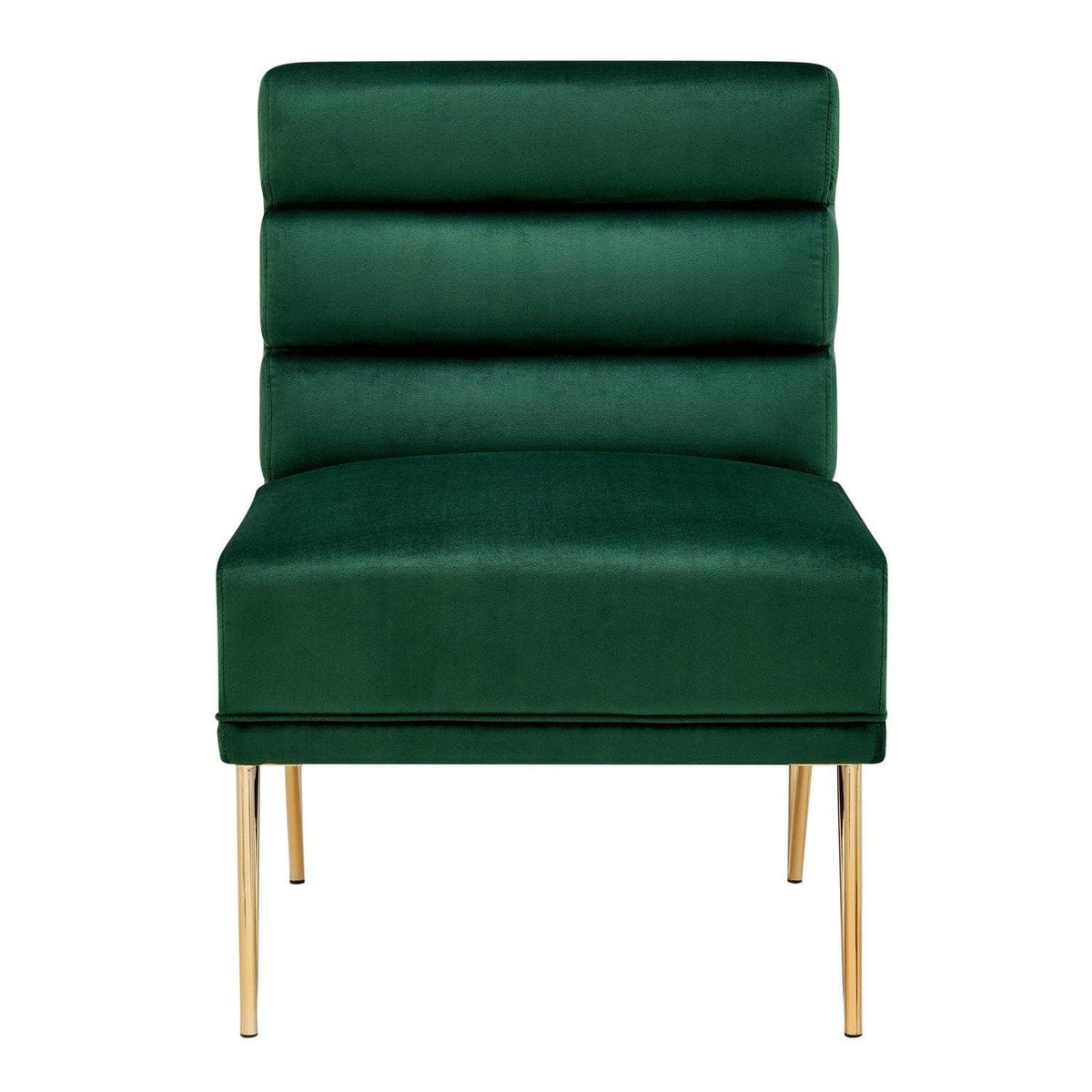 Iconic Home Cali Velvet Slipper Accent Chair 