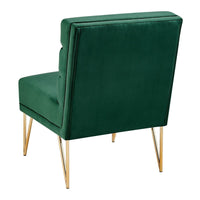 Iconic Home Cali Velvet Slipper Accent Chair 