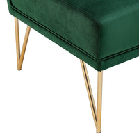 Iconic Home Cali Velvet Slipper Accent Chair 