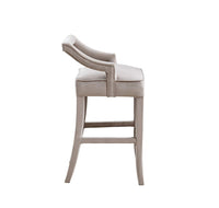 Iconic Home Chiara Velvet Bar Stool 