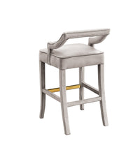 Iconic Home Chiara Velvet Bar Stool 