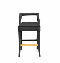 Iconic Home Chiara Velvet Bar Stool 