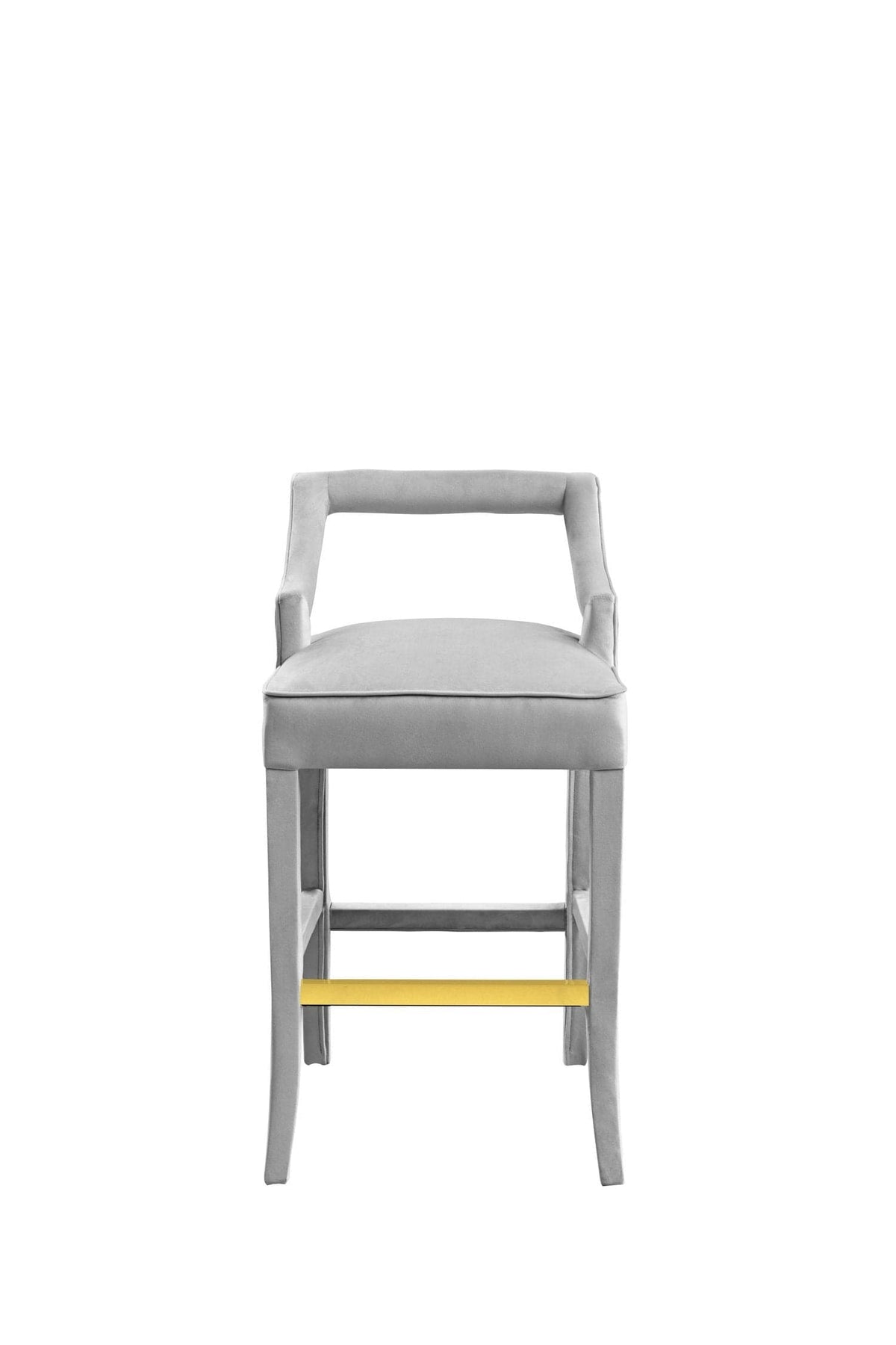 Iconic Home Chiara Velvet Bar Stool 