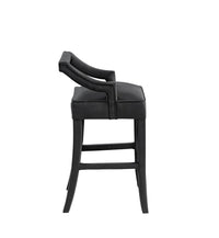 Iconic Home Chiara Velvet Bar Stool 
