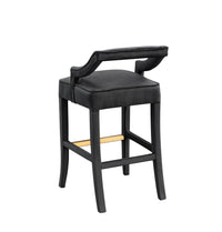 Iconic Home Chiara Velvet Bar Stool 
