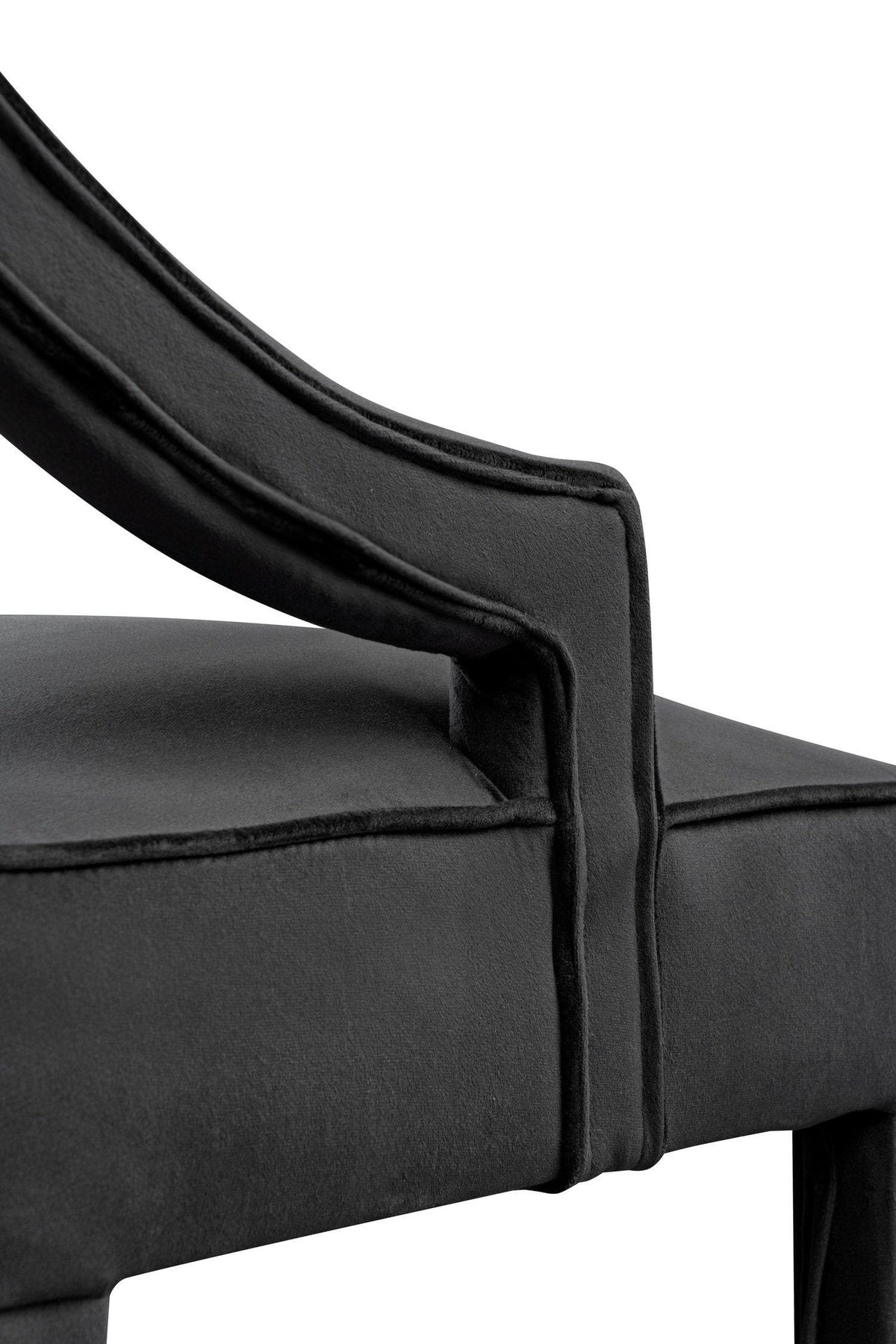 Iconic Home Chiara Velvet Bar Stool 