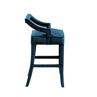 Iconic Home Chiara Velvet Bar Stool 