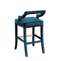 Iconic Home Chiara Velvet Bar Stool 