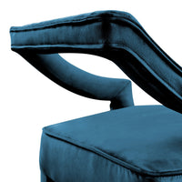 Iconic Home Chiara Velvet Bar Stool 
