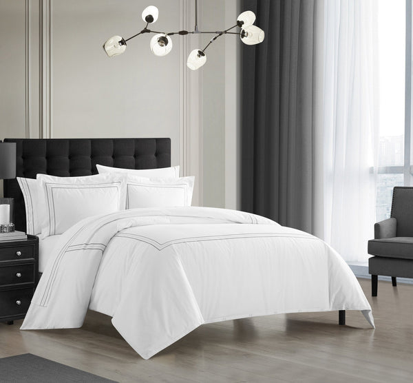 Chic Home Alexander 3 Piece Cotton Duvet Cover Set 