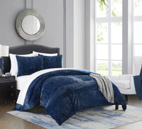 Chic Home Amara 3 Piece Faux Fur Comforter Set 