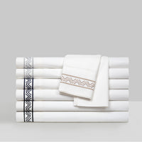 Chic Home Arden 4 Piece Embroidered Cotton Sheet Set 