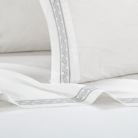 Chic Home Arden 4 Piece Embroidered Cotton Sheet Set 