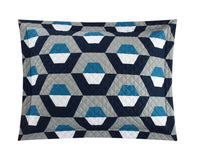 Chic Home Arthur 3 Piece Geometric Pattern Quilt Set 
