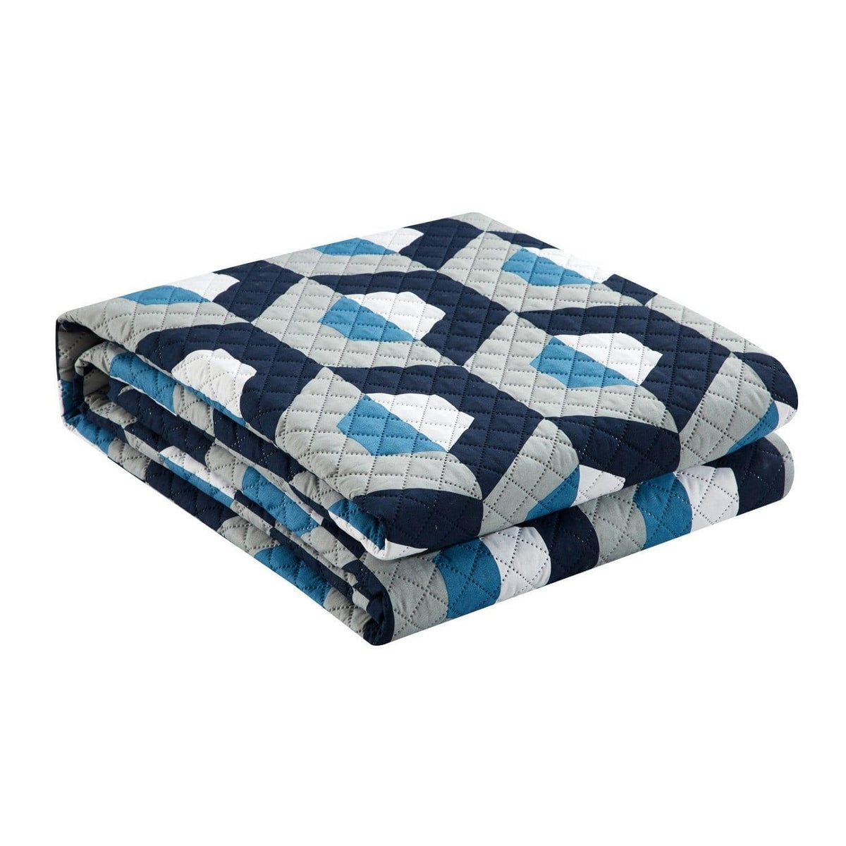 Chic Home Arthur 7 Piece Geometric Pattern Quilt Set 