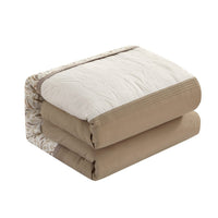 Chic Home Ava 8 Piece Color Block Floral Comforter Set 