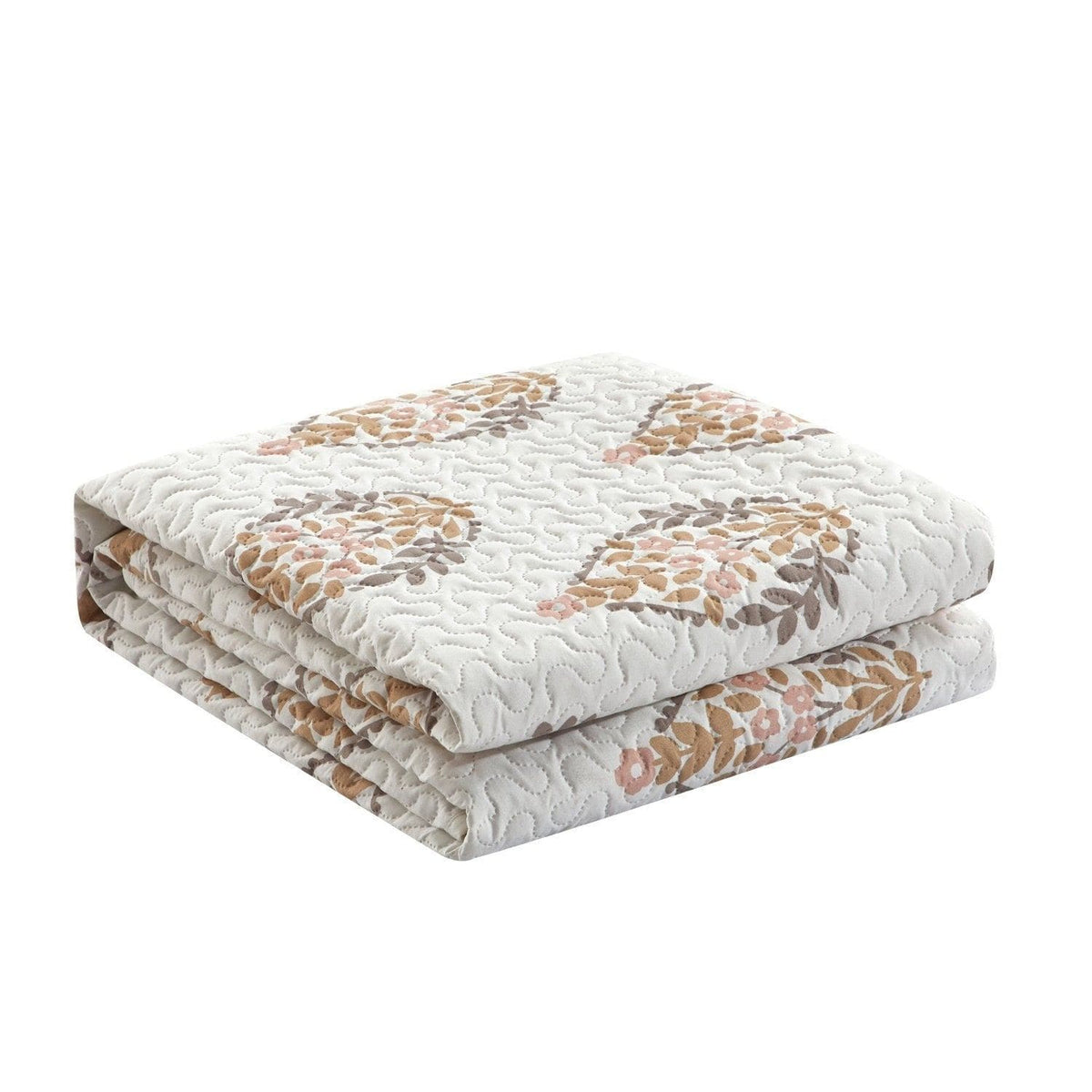 Chic Home Breana 7 Piece Floral Medallion Print Quilt Set 