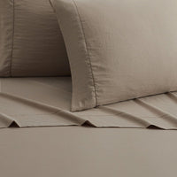 Chic Home Casey 4 Piece Washed Fabric Sheet Set 