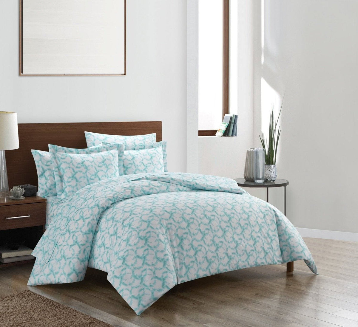 Chic Home Chrisley 7 Piece Watercolor Duvet Cover Set 