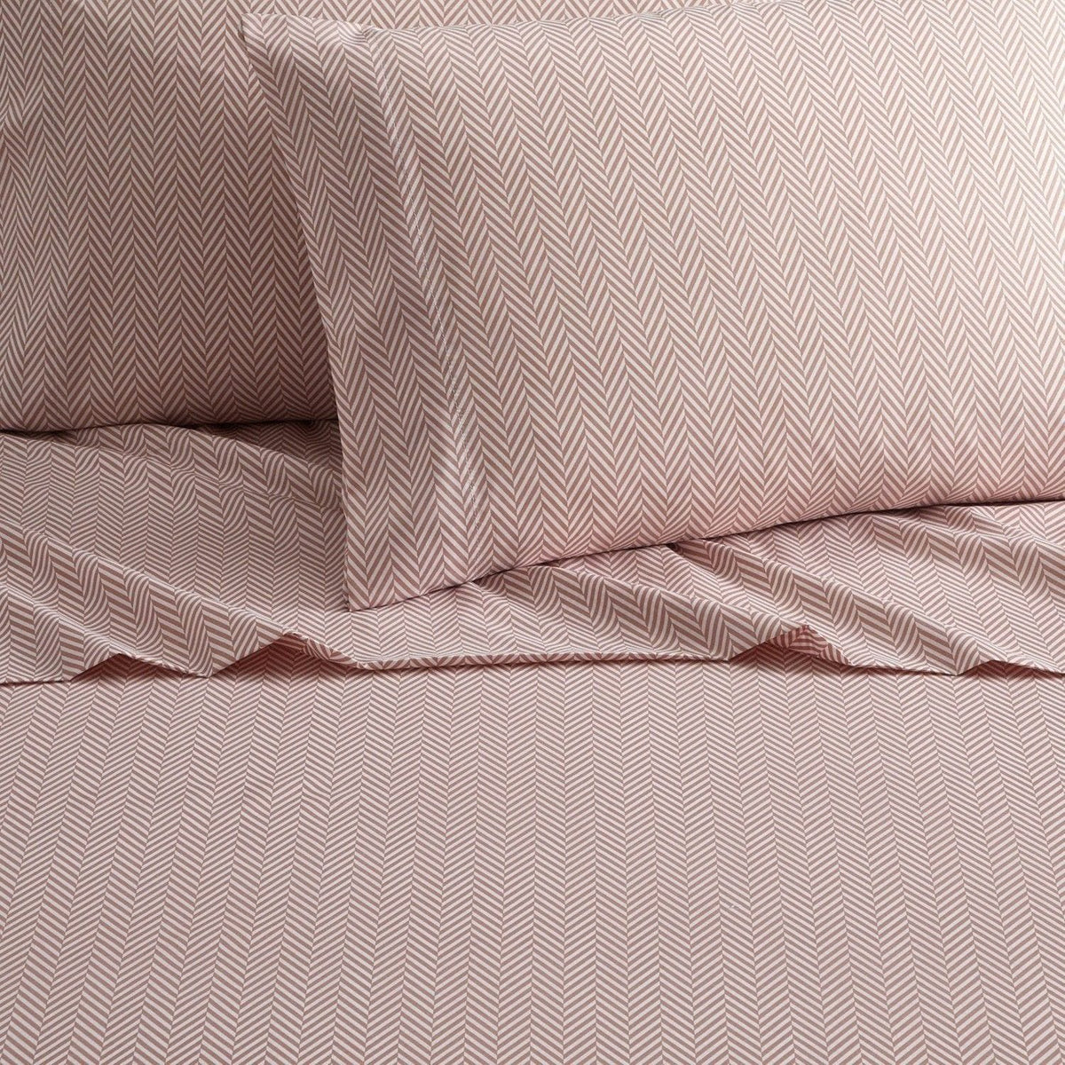 Chic Home Denise 4 Piece Graphic Herringbone Print Sheet Set 