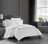 Chic Home Ella 3 Piece Cotton Duvet Cover Set 