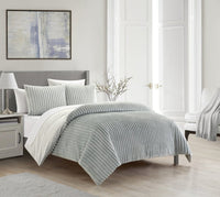 Chic Home Fargo 3 Piece Microplush Comforter Set 