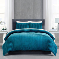 Chic Home Fargo 7 Piece Microplush Comforter Set Teal