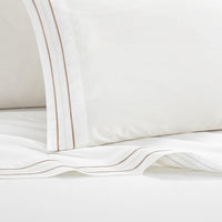 Chic Home Freya 4 Piece Embroidered Cotton Sheet Set 