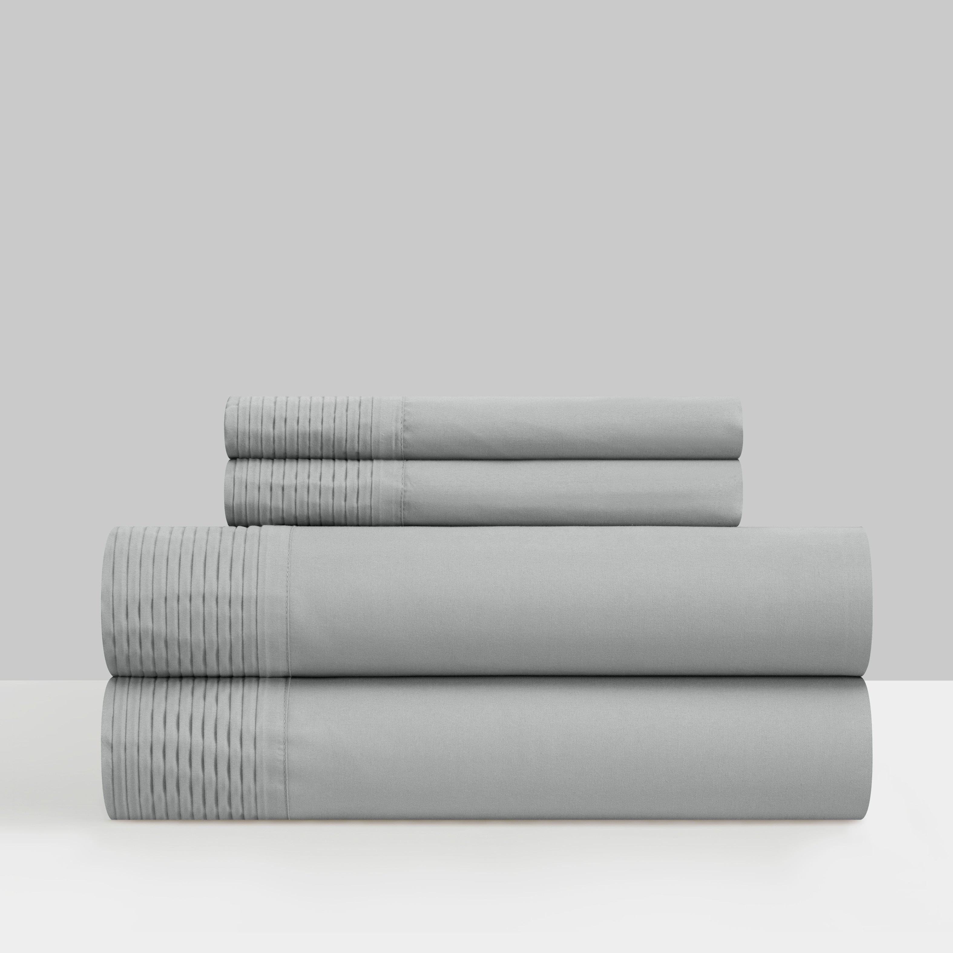chic home Harley 4 Piece Pleated Sheet Set