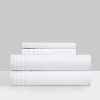 Chic Home Harley 4 Piece Pleated Sheet Set White
