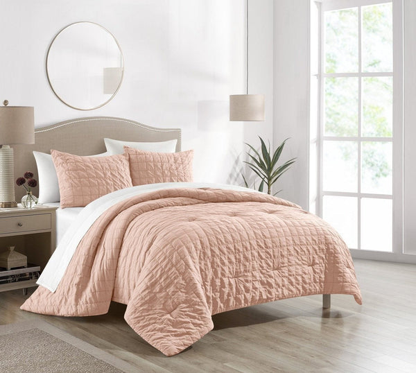 Chic Home Jessa 7 Piece Square Tile Pattern Comforter Set 