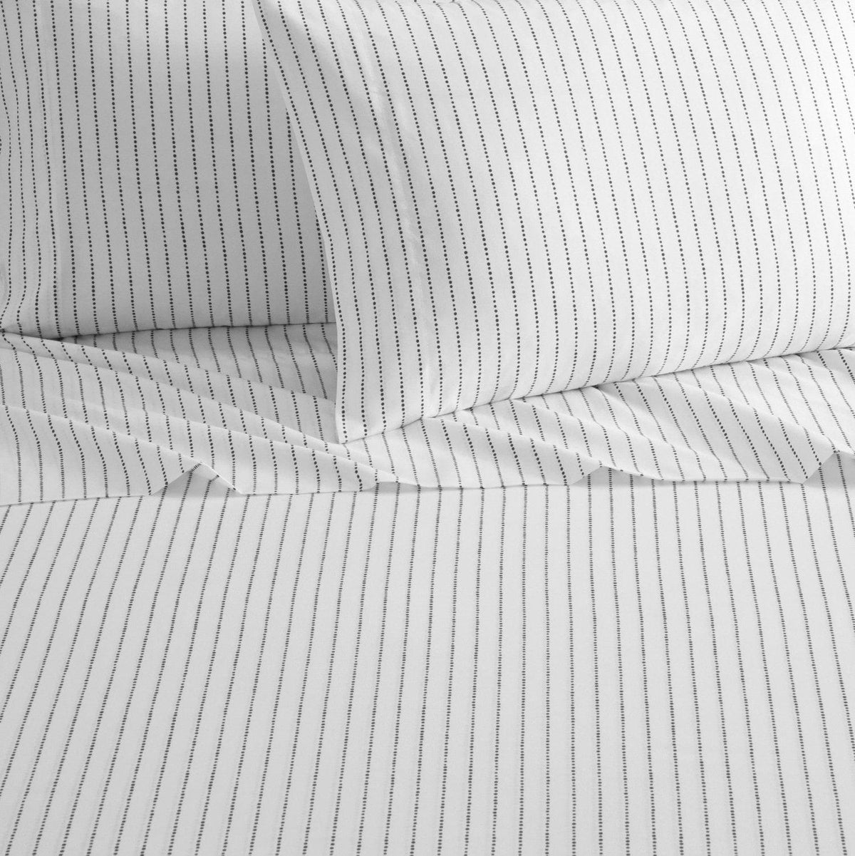 Chic Home Kailey 4 Piece Dot Striped Sheet Set 