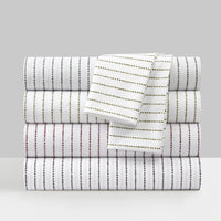 Chic Home Kailey 4 Piece Dot Striped Sheet Set 