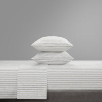 Chic Home Kailey 4 Piece Dot Striped Sheet Set 