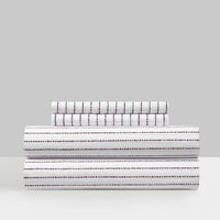 Chic Home Kailey 4 Piece Dot Striped Sheet Set Dark Purple