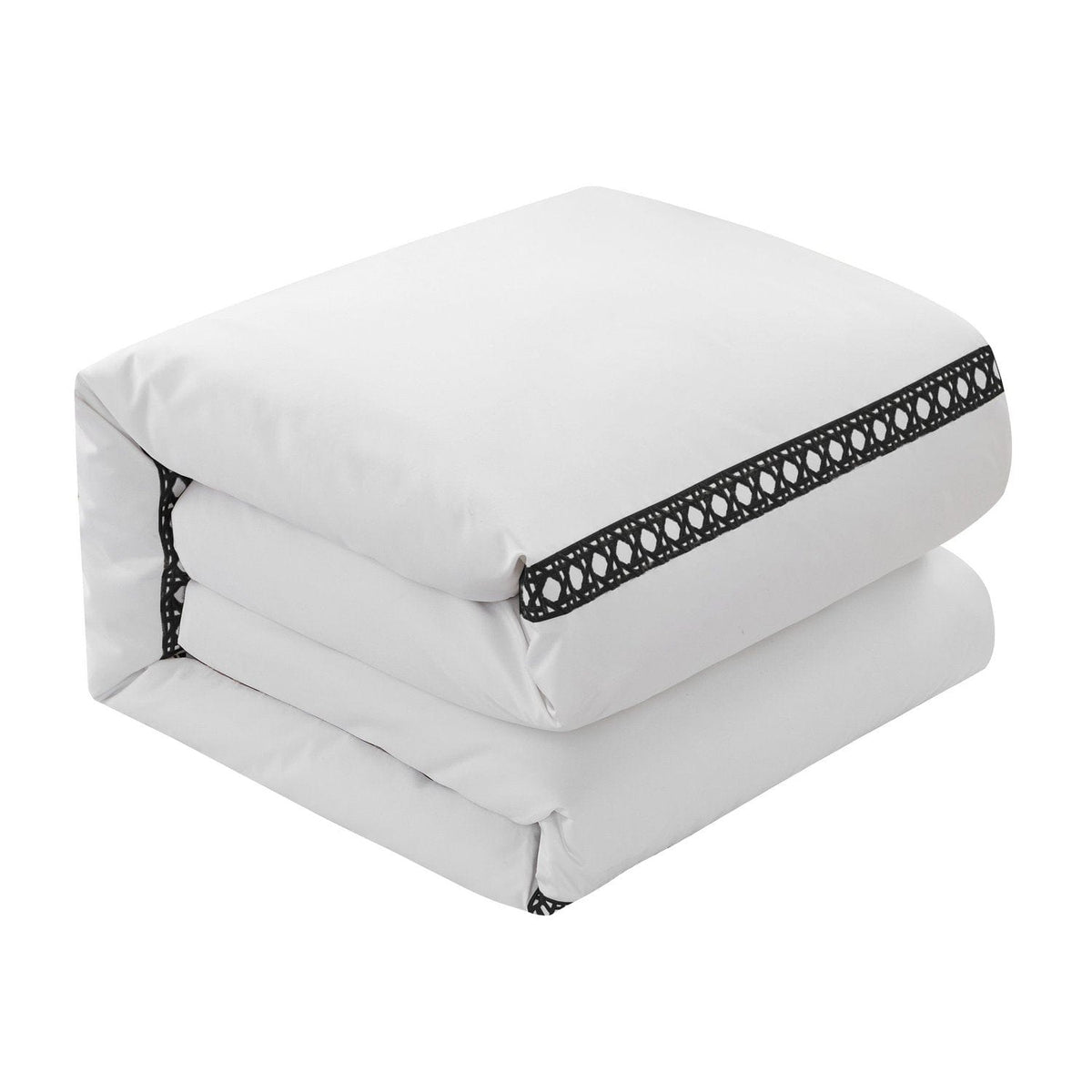 Chic Home Lewiston 7 Piece Cotton Blend 1500 TC Duvet Cover Set 