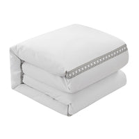 Chic Home Lewiston 7 Piece Cotton Blend 1500 TC Duvet Cover Set 