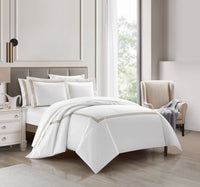 Chic Home Lewiston 7 Piece Cotton Blend 1500 TC Duvet Cover Set 