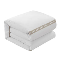 Chic Home Lewiston 7 Piece Cotton Blend 1500 TC Duvet Cover Set 