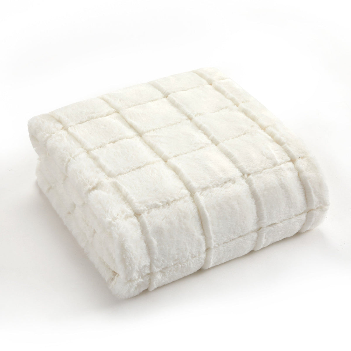 Chic Home Liana Jacquard Faux Fur Throw Blanket 
