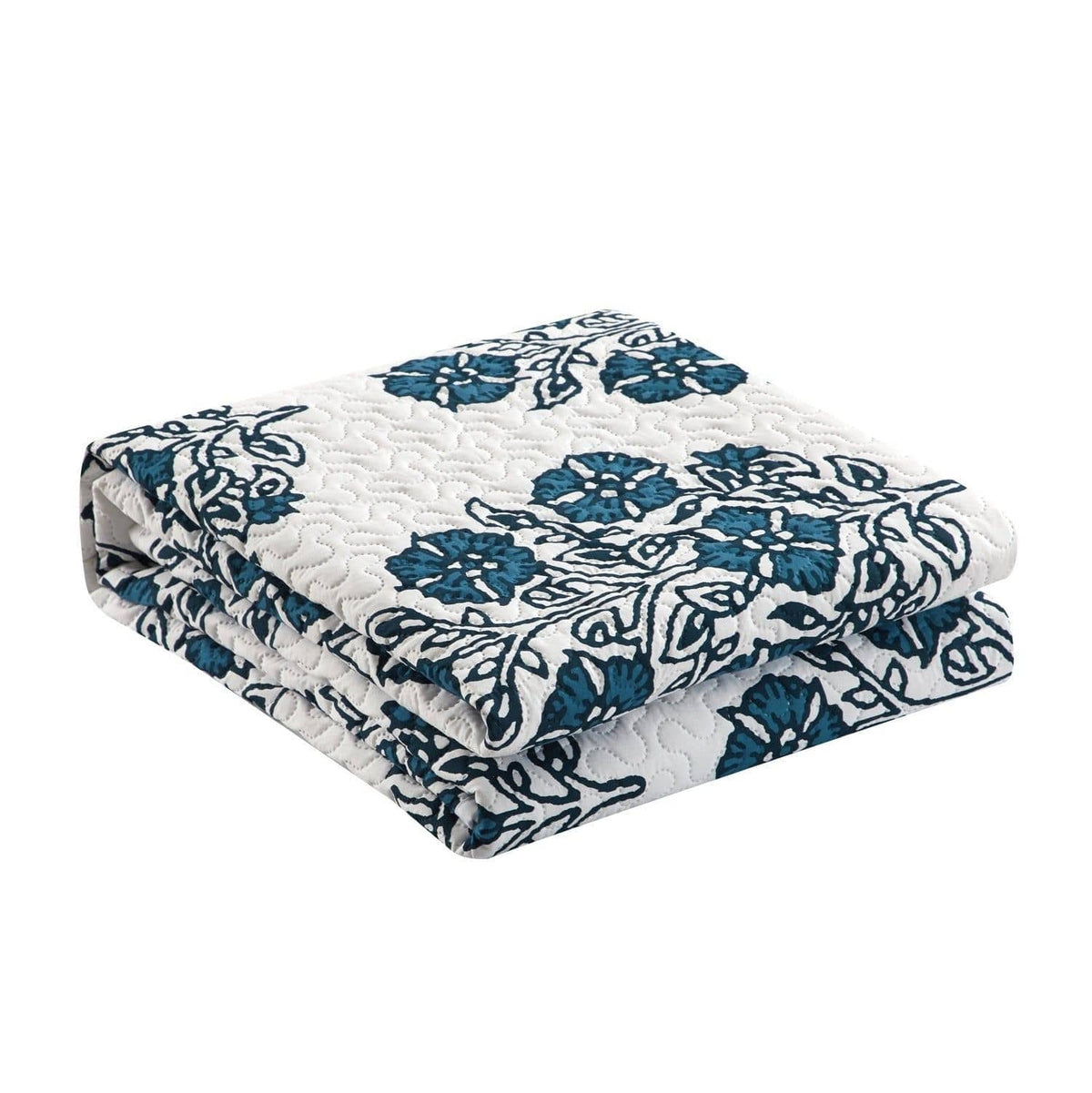 Chic Home Morris 3 Piece Floral Medallion Print Quilt Set 