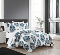 Chic Home Morris 7 Piece Floral Medallion Print Quilt Set 