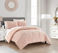 Chic Home Pacifica 7 Piece Faux Fur Comforter Set 