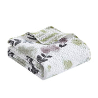 Chic Home Parson Green 7 Piece Reversible Watercolor Floral Print Quilt Set 