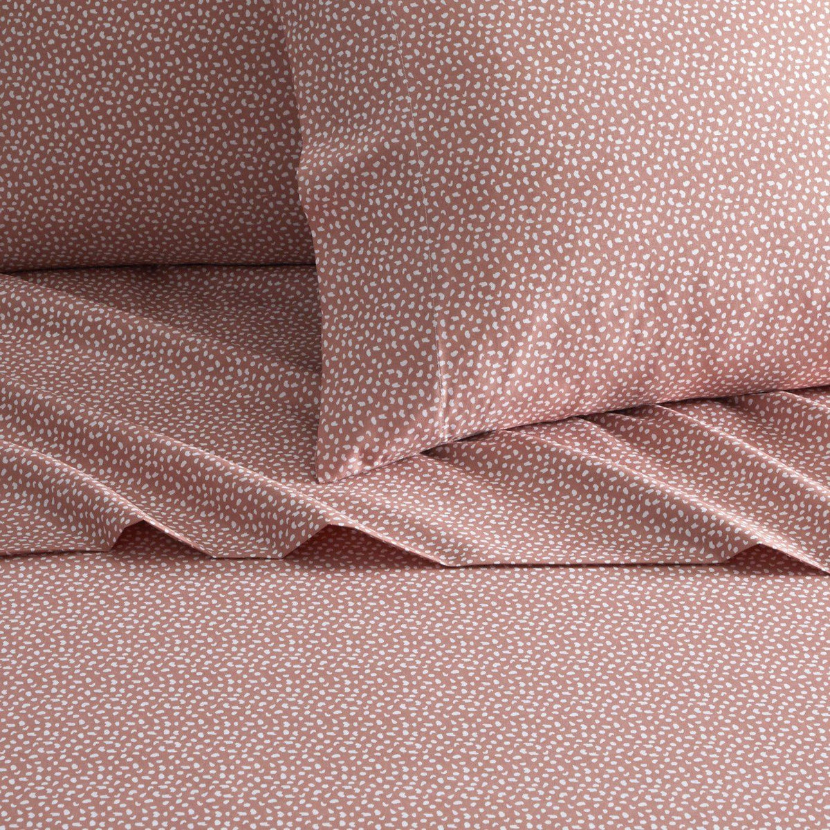 Chic Home Raven 4 Piece Spotted Print Sheet Set 