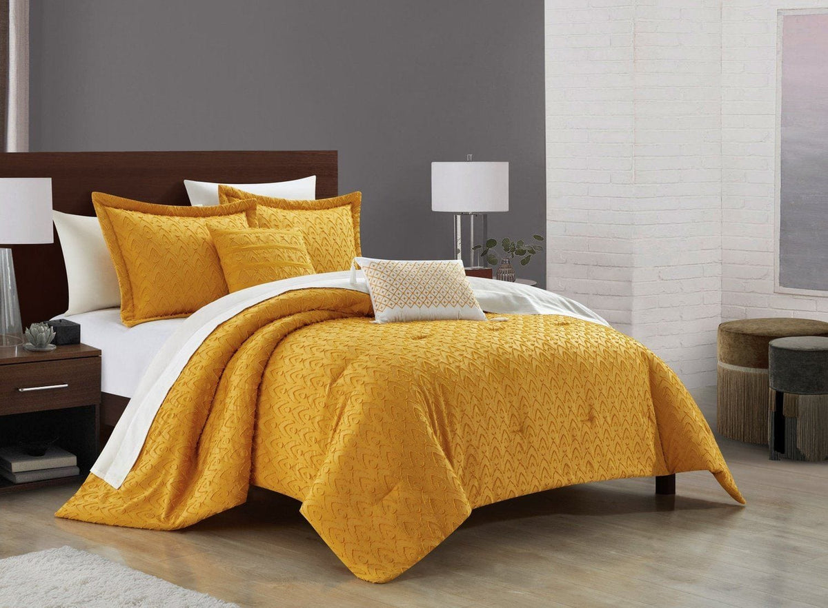 Chic Home Reign 5 Piece Jacquard Comforter Set 