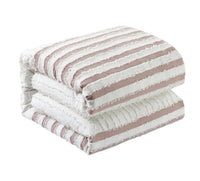 Chic Home Salma 3 Piece Cotton Jacquard Duvet Cover Set 