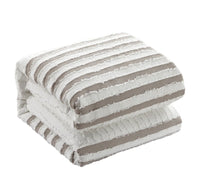 Chic Home Salma 3 Piece Cotton Jacquard Duvet Cover Set 